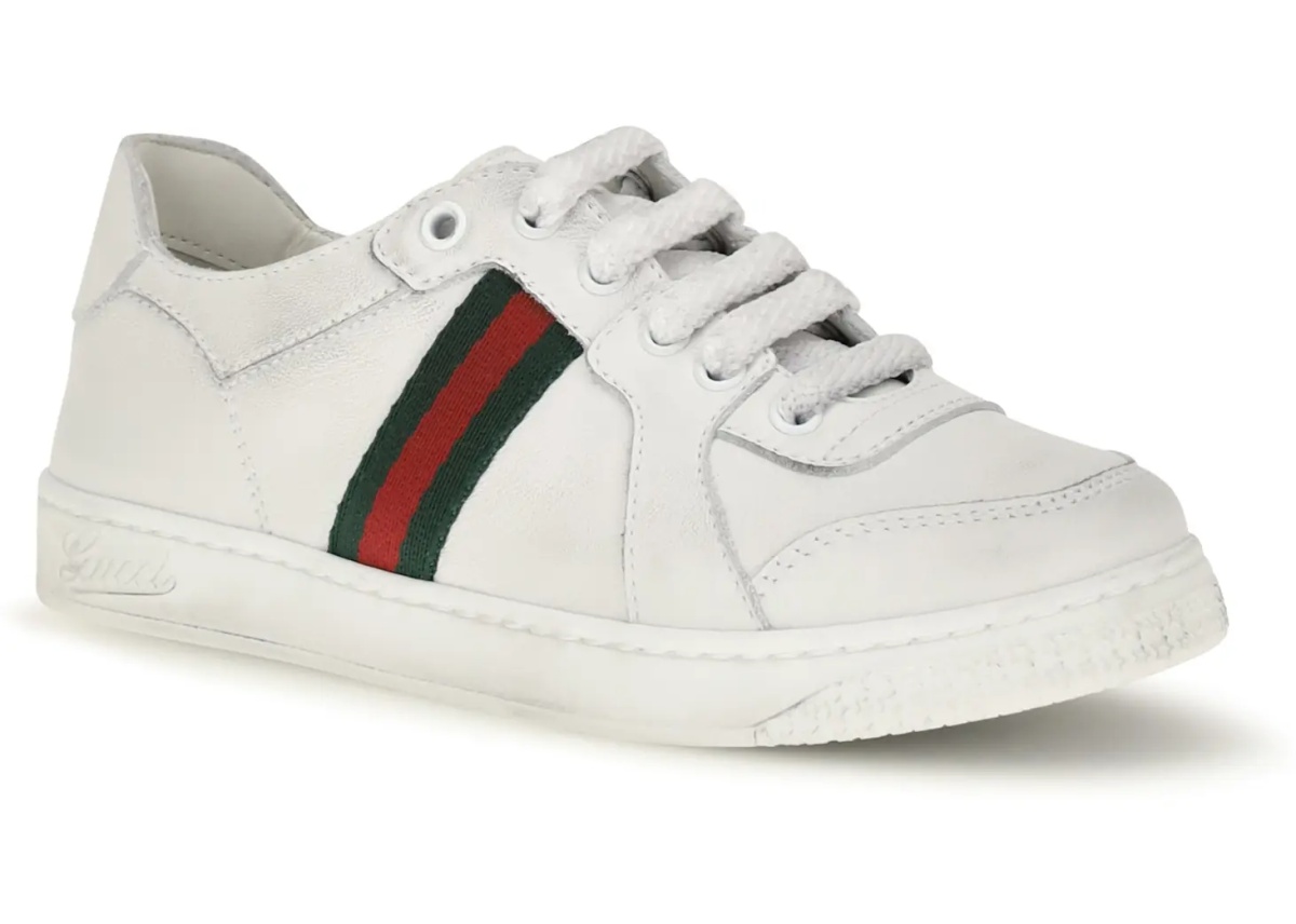 Sneakers Leather Sneakers with Web detail for Boy - Img 2