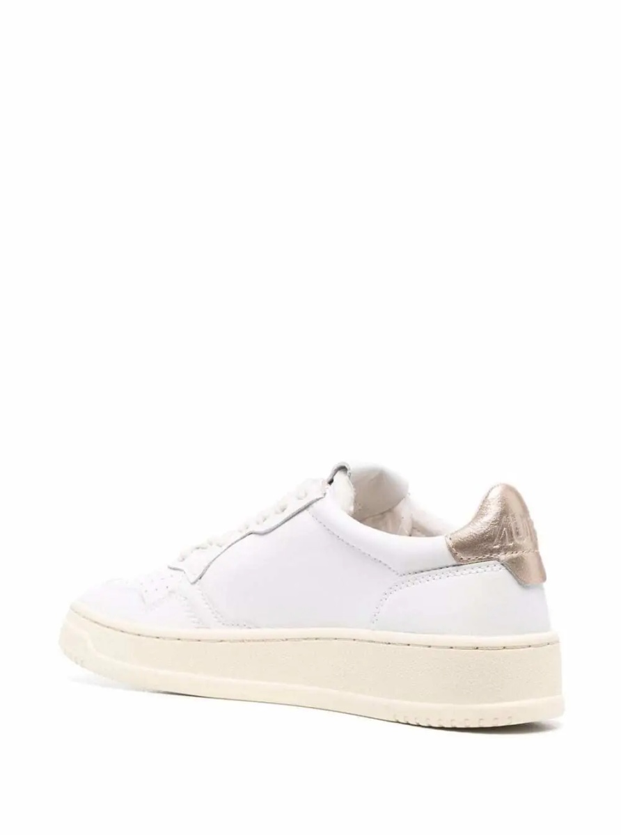 Sneakers Low Sneakers 'Medalist' with Contrast Heel in White Leather for Women - Img 3