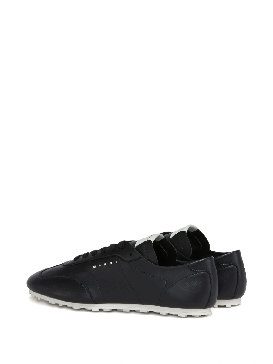 Sneakers Marni negri din piele - Img 3