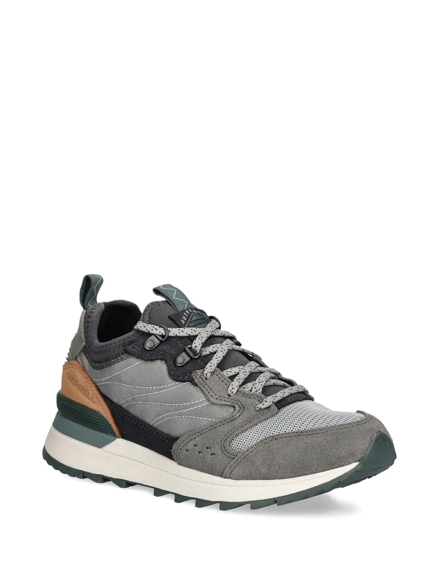 Sneakers Merrell gri din nylon si piele intoarsa - Img 2