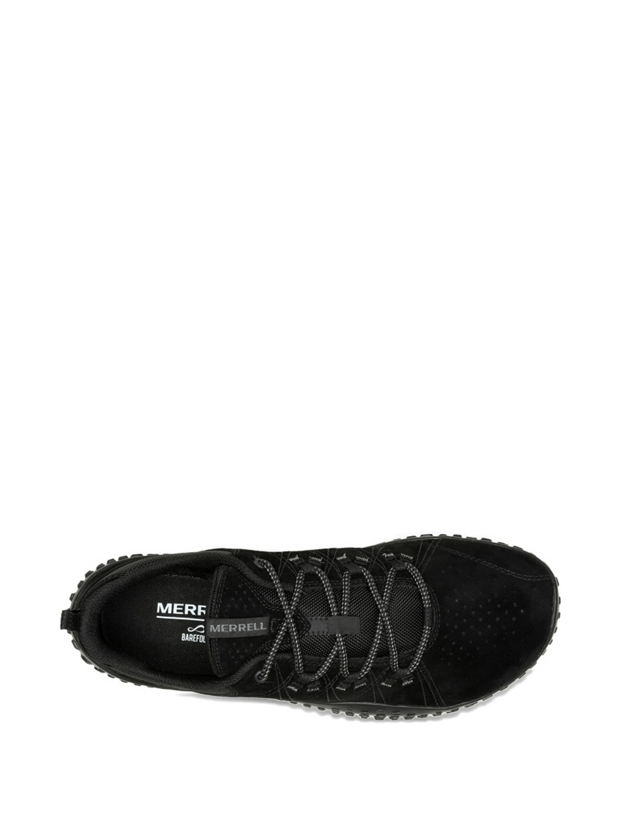 Sneakers Merrell negri din material textil si piele intoarsa - Img 4