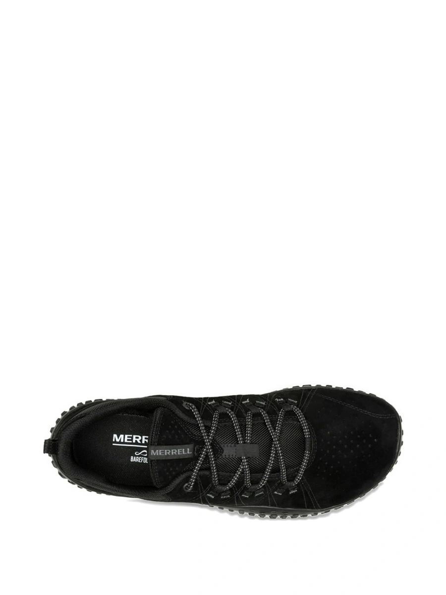 Sneakers Merrell negri din material textil si piele intoarsa - Img 4
