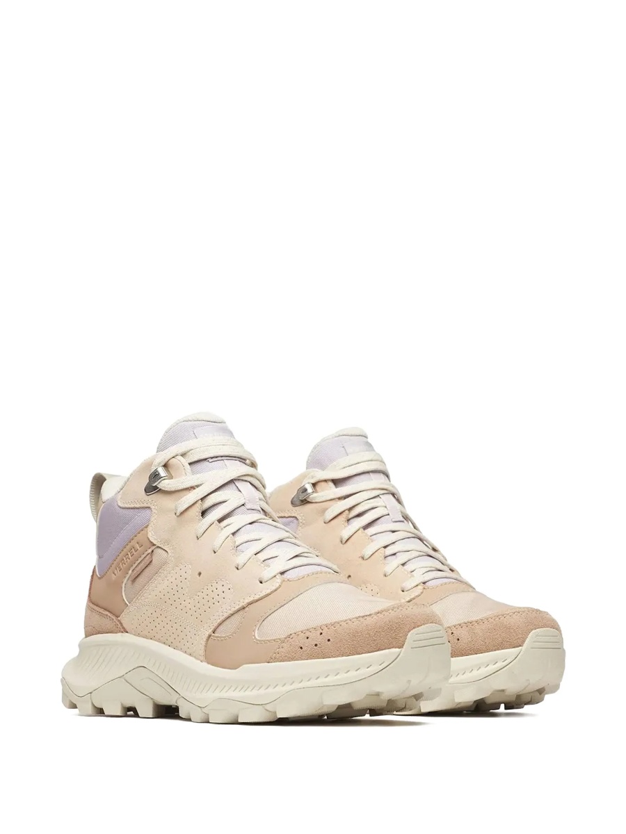 Sneakers Merrell neutri din piele si material textil - Img 2