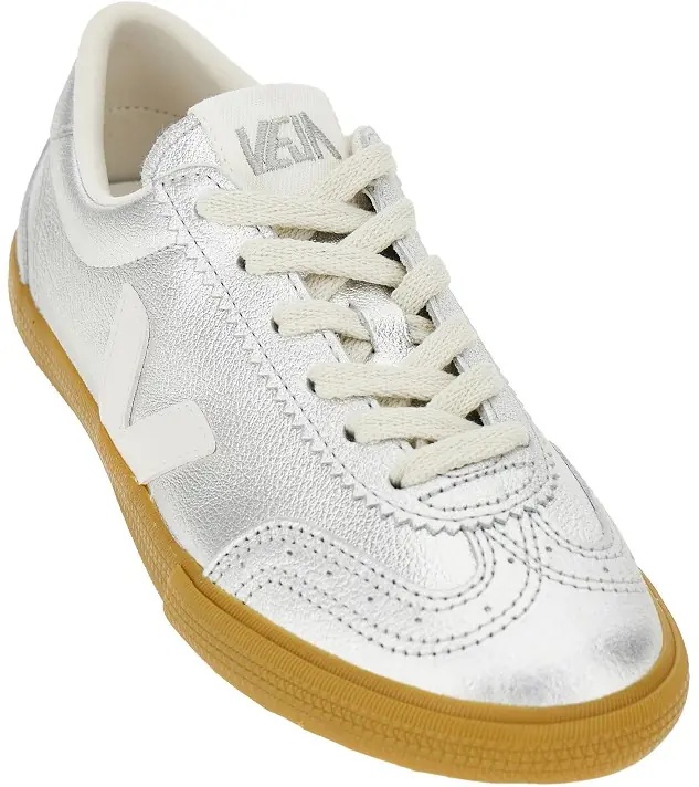 Sneakers Metallic leather 'Volley' sneakers - Img 2