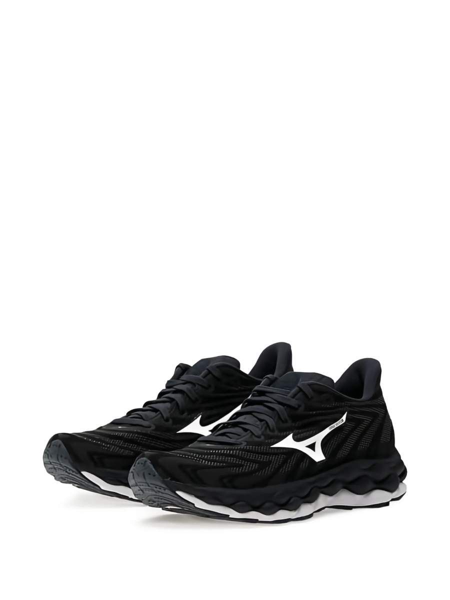 Sneakers Mizuno negri din material textil - Img 2