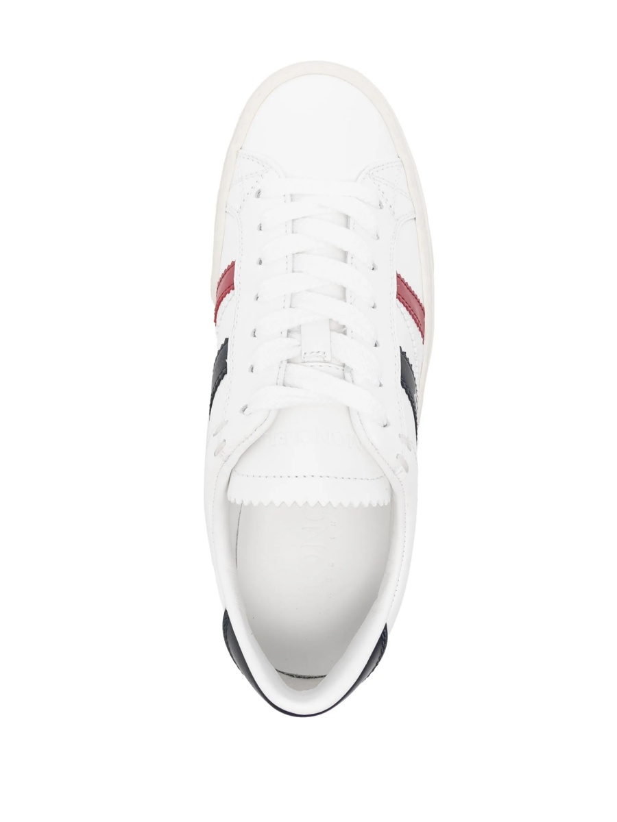 Sneakers Moncler albi din piele - Img 4
