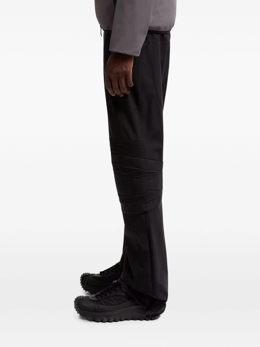 Sneakers Moncler negri din piele si poliamida - Img 2