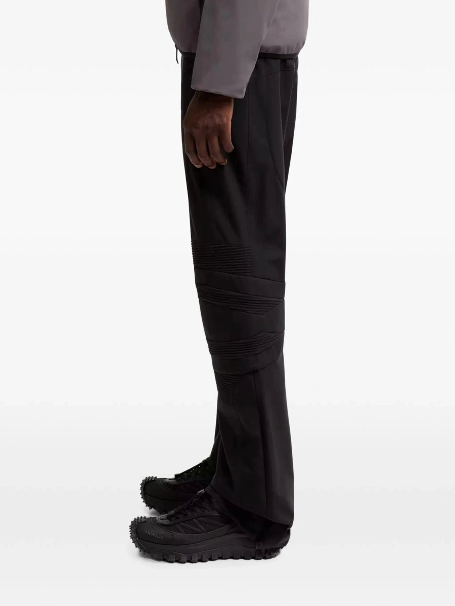 Sneakers Moncler negri din piele si poliamida - Img 2