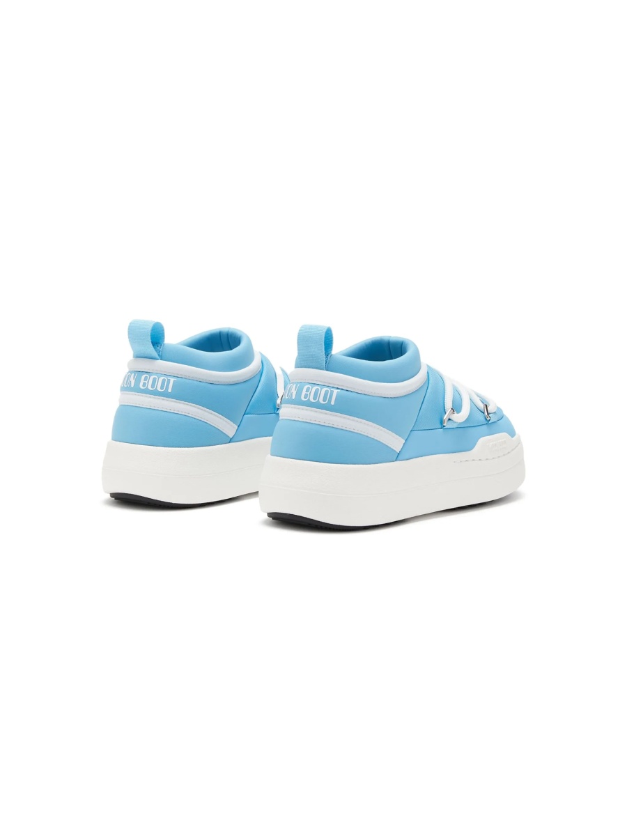 Sneakers Moon Boot albastri din poliamida si poliuretan - Img 3