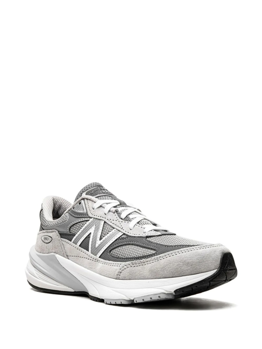 Sneakers New Balance 990 gri din poliamida si piele - Img 2
