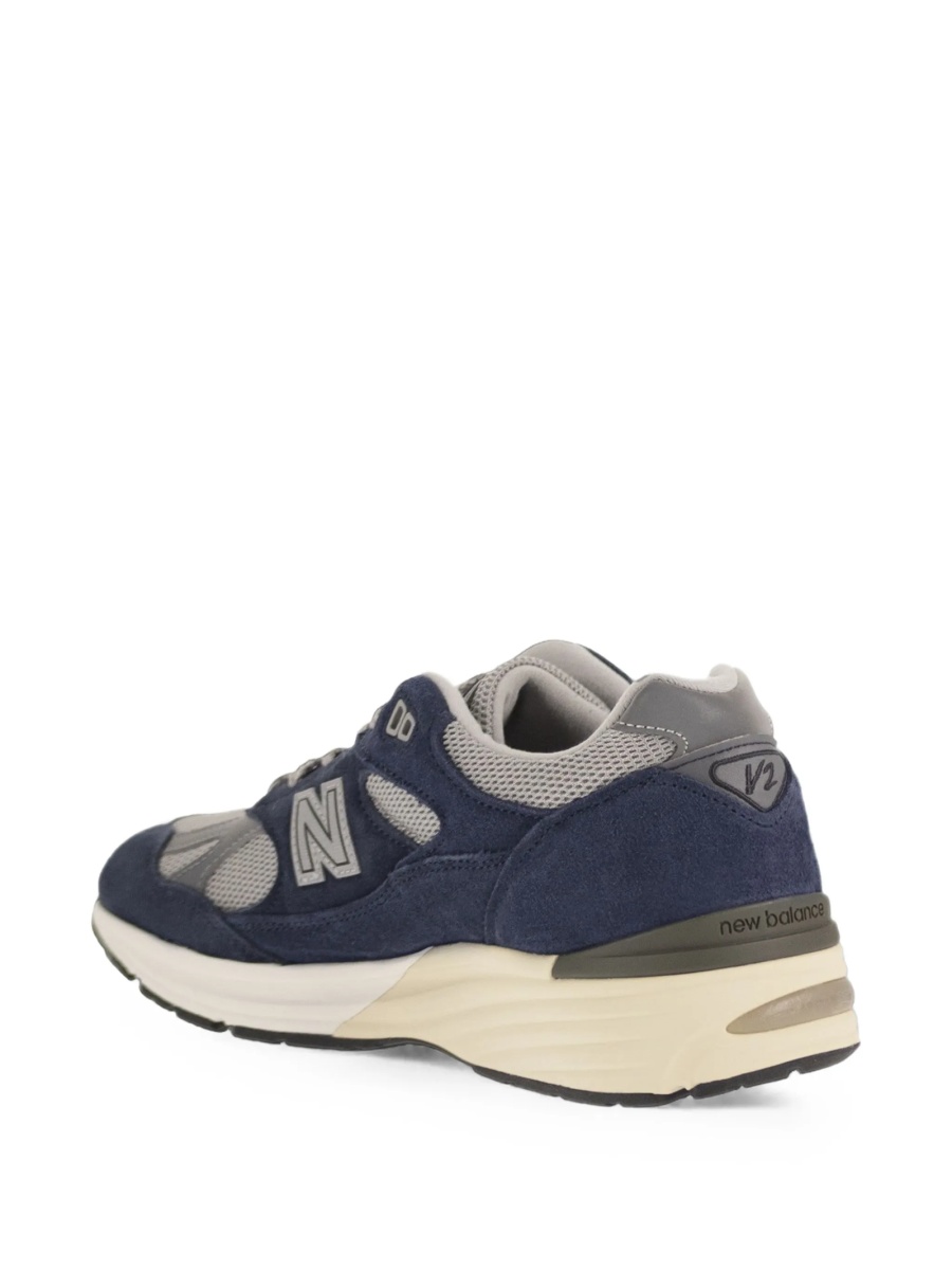 Sneakers New Balance albastri din piele eco si piele intoarsa - Img 3