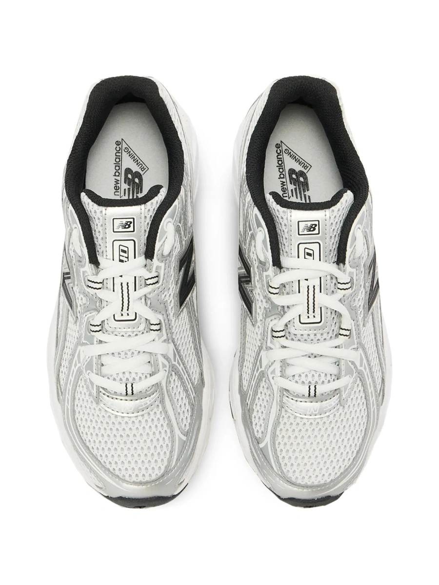 Sneakers New Balance albi din material textil si poliuretan - Img 3