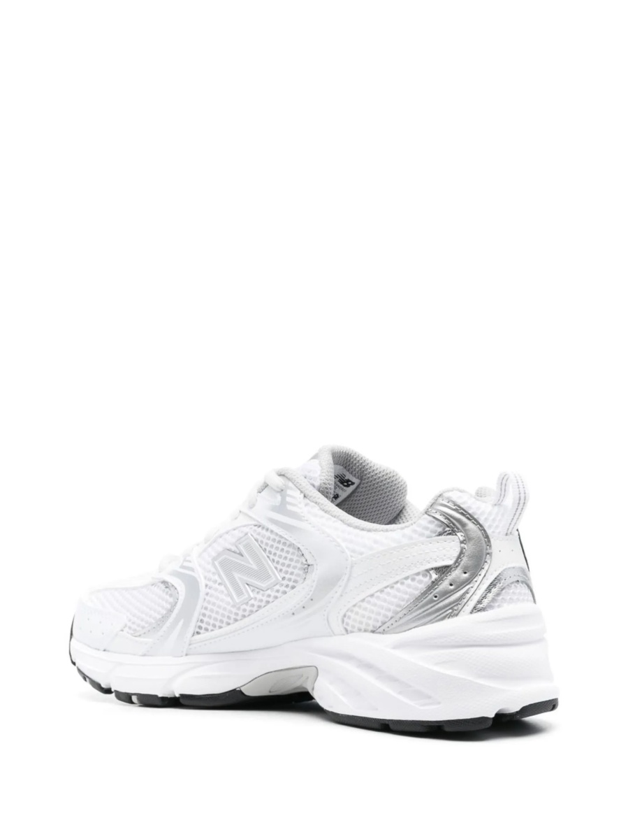 Sneakers New Balance albi din poliamida si material textil - Img 3