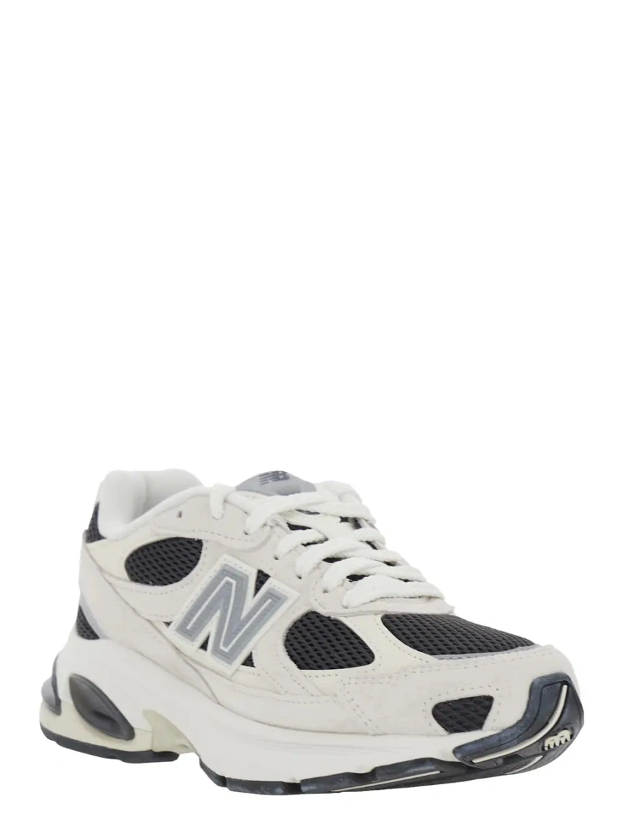 Sneakers New Balance bej din piele si material textil - Img 2