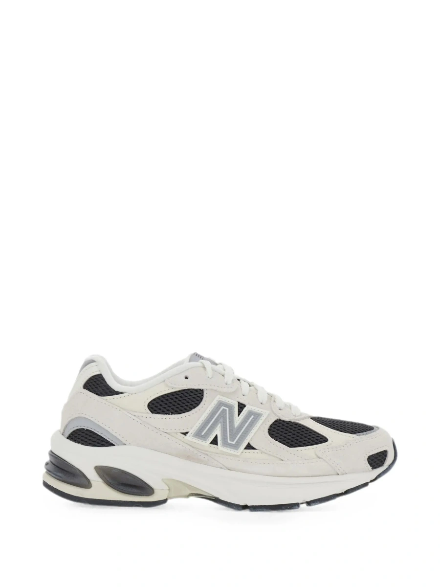 Sneakers New Balance bej din piele si material textil - Img 8