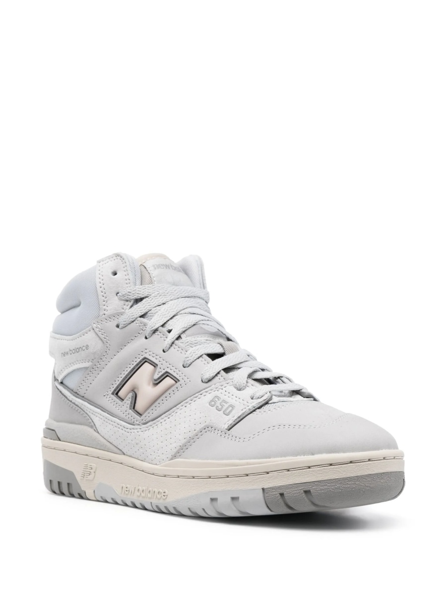 Sneakers New Balance gri din material textil si piele - Img 2