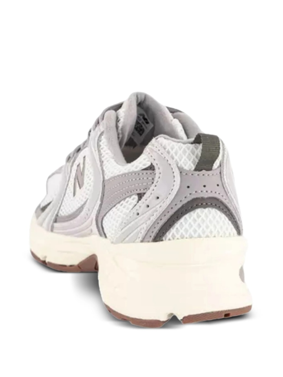 Sneakers New Balance gri din piele intoarsa si plasa - Img 3
