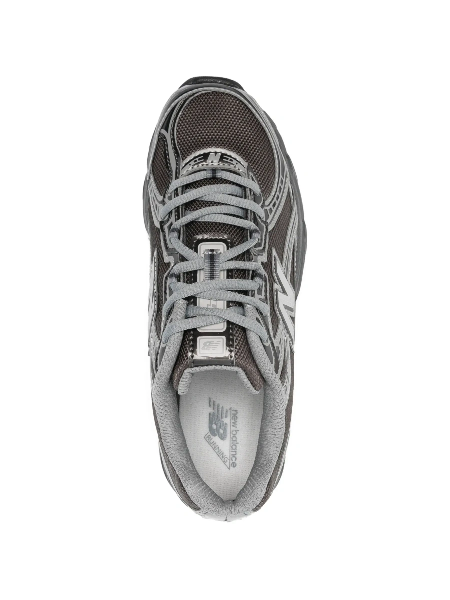 Sneakers New Balance gri din tesatura tehnica - Img 7