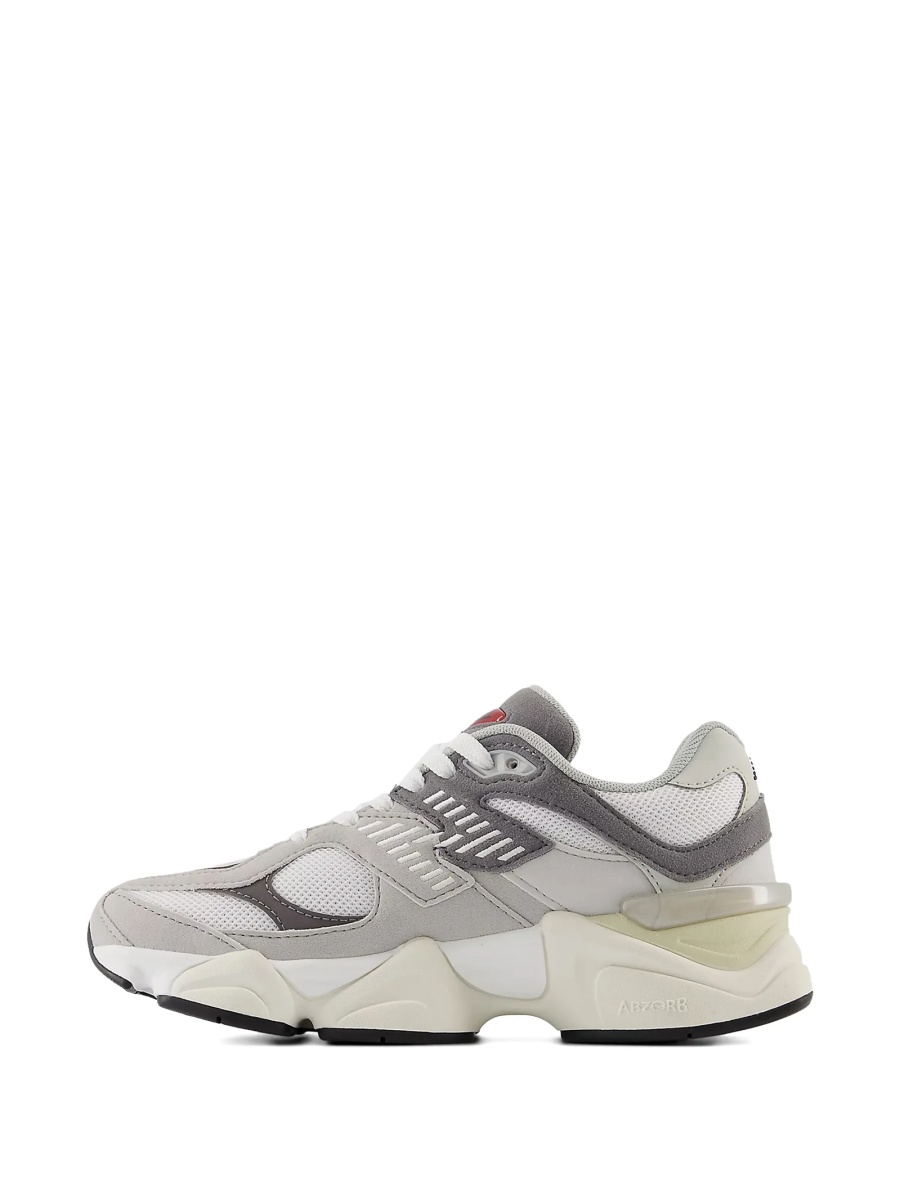 Sneakers New Balance Kids gri din plasa si piele intoarsa - Img 3