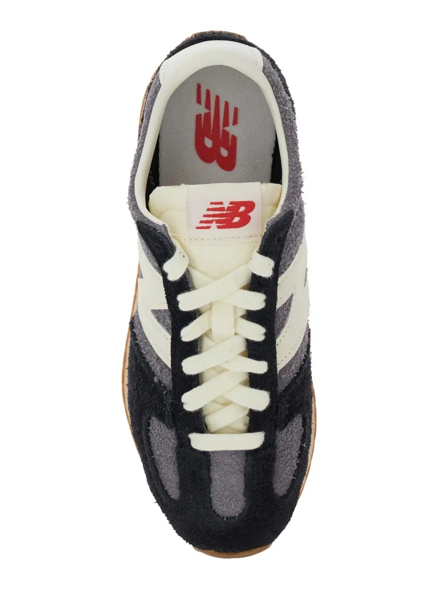 Sneakers New Balance negri din piele intoarsa - Img 4