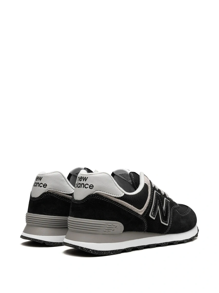 Sneakers New Balance negri din piele si material textil - Img 6