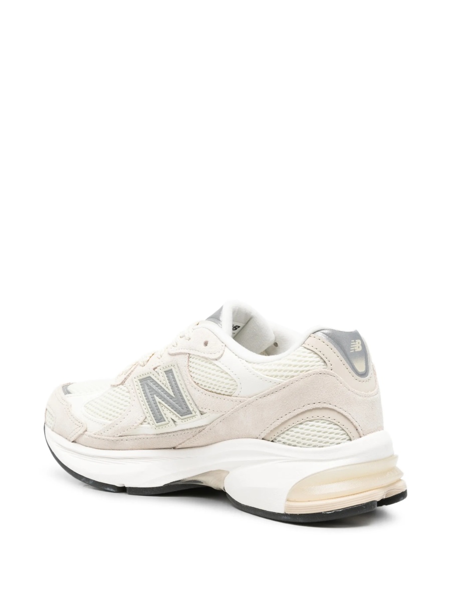 Sneakers New Balance neutri din material textil si piele intoarsa - Img 3