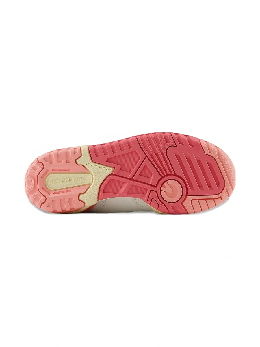 Sneakers New Balance neutri din piele si piele intoarsa - Img 3