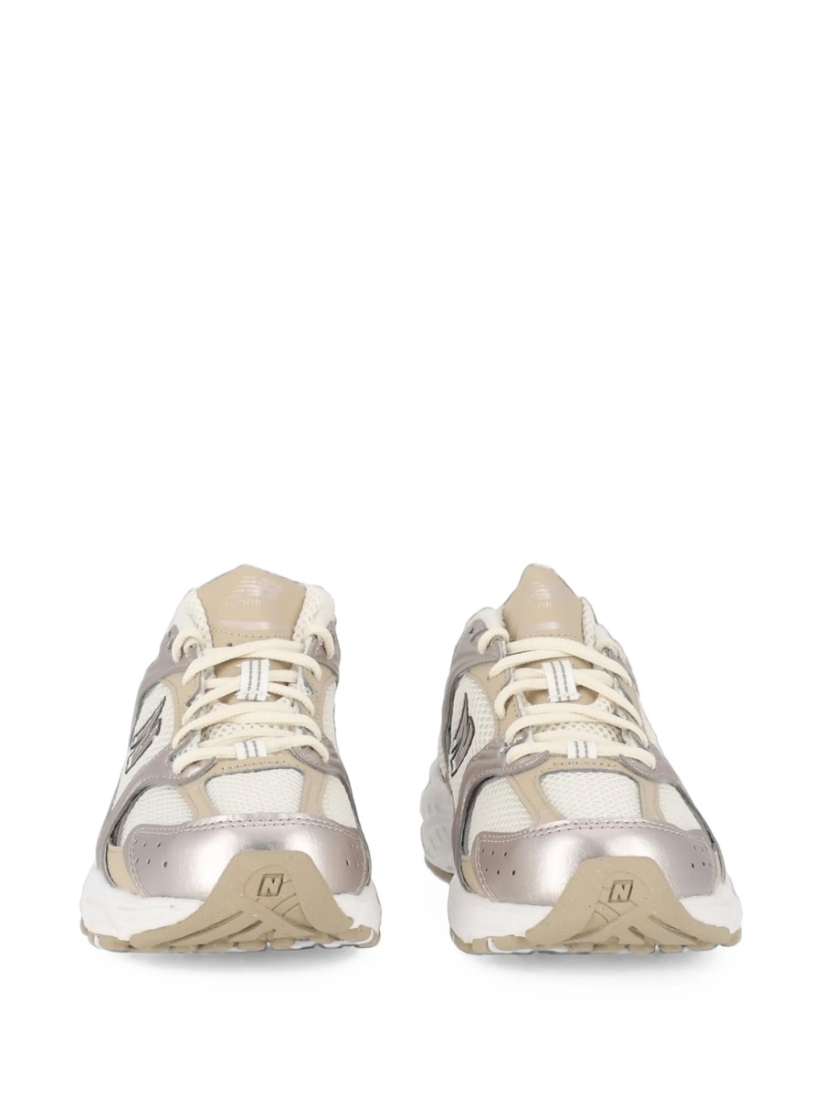 Sneakers New Balance neutri din poliuretan si plasa - Img 3