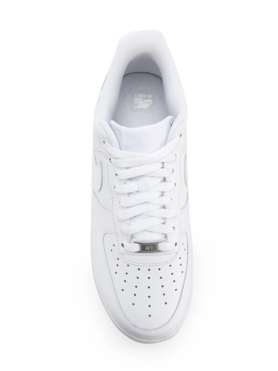 Sneakers Nike air force 1 albi din polyester si piele - Img 4