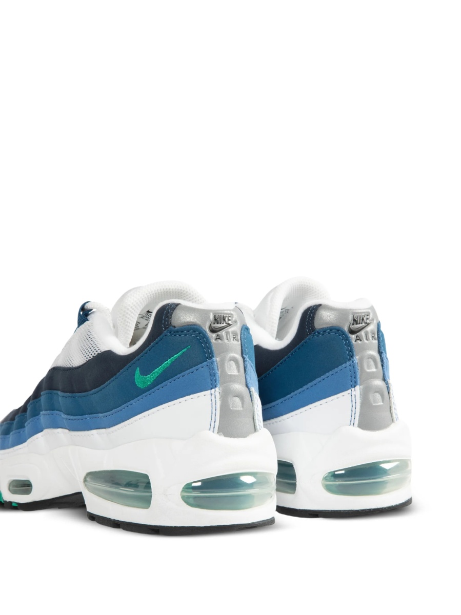 Sneakers Nike air max albi din plasa si piele - Img 4