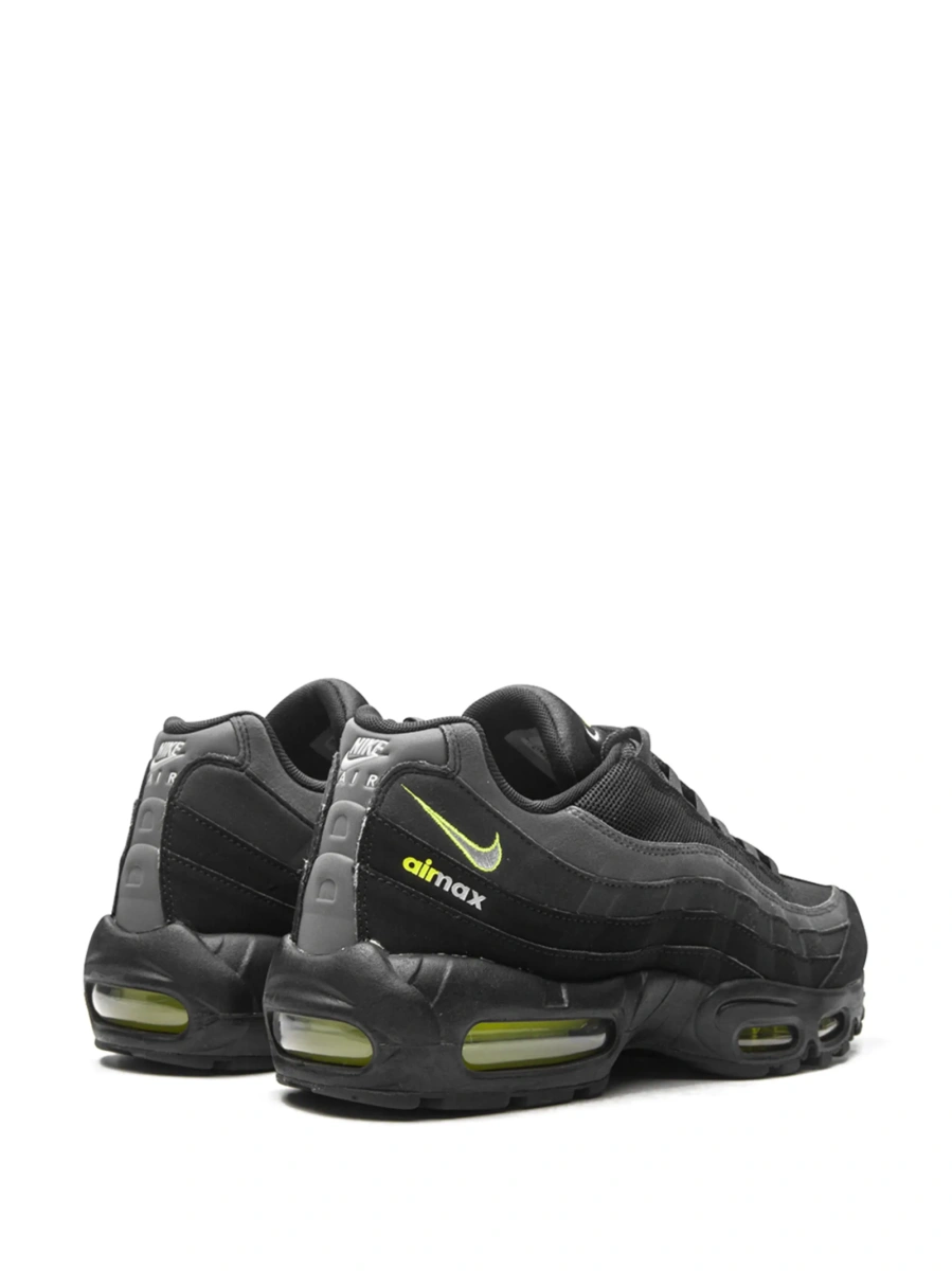 Sneakers Nike air max negri din piele si material textil - Img 3