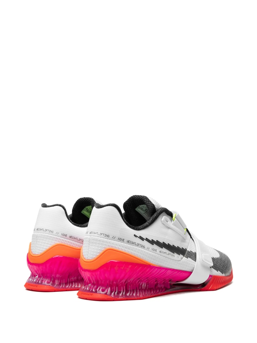 Sneakers Nike albi din material textil - Img 3