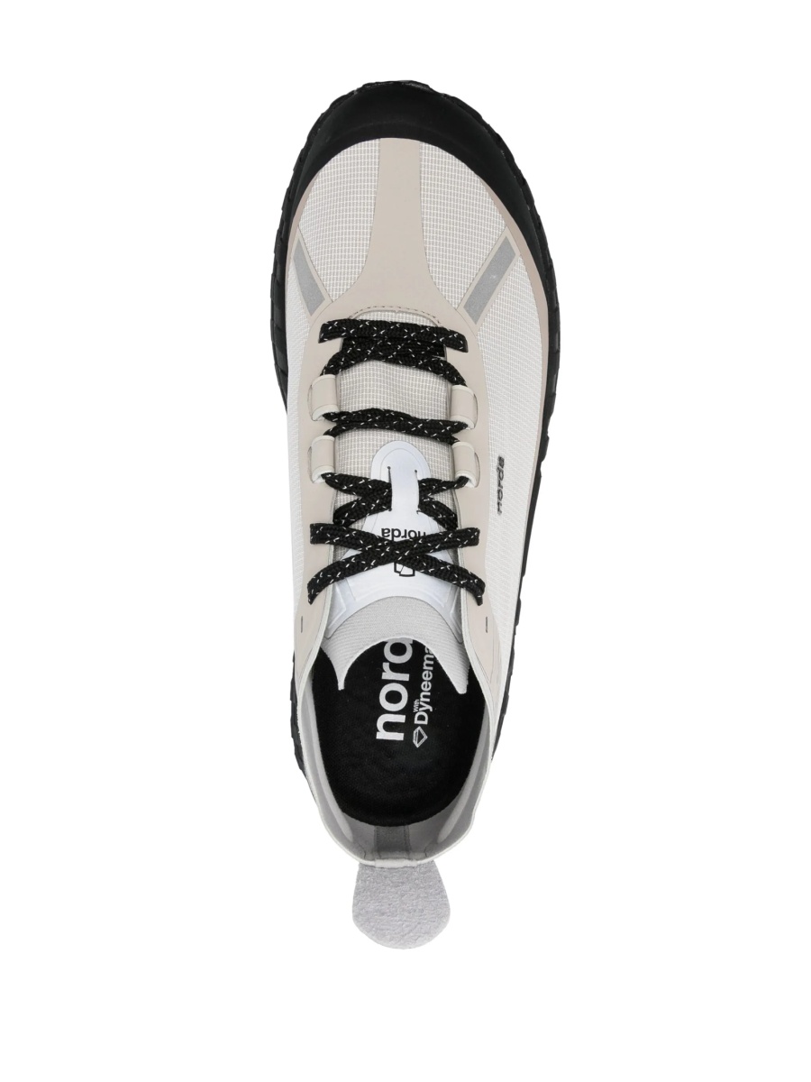 Sneakers NORDA gri din material textil si poliuretan - Img 4