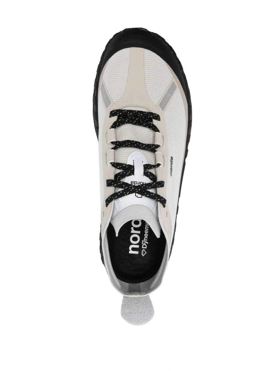 Sneakers NORDA gri din material textil si poliuretan - Img 4