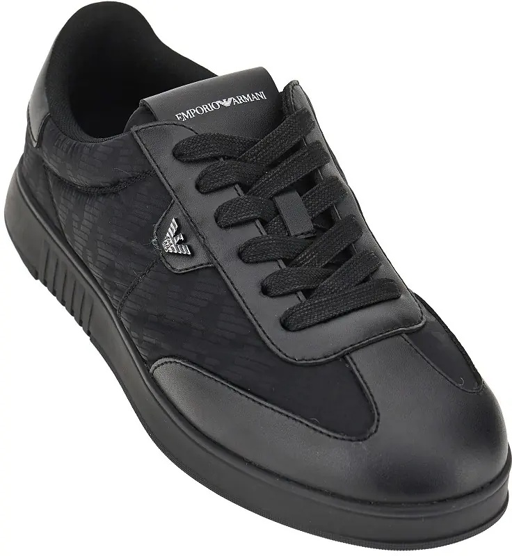 Sneakers Nylon and leather sneakers with Eagle logo - Img 2