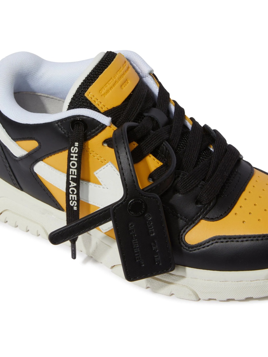 Sneakers Off-White negri din poliester reciclat si piele - Img 5