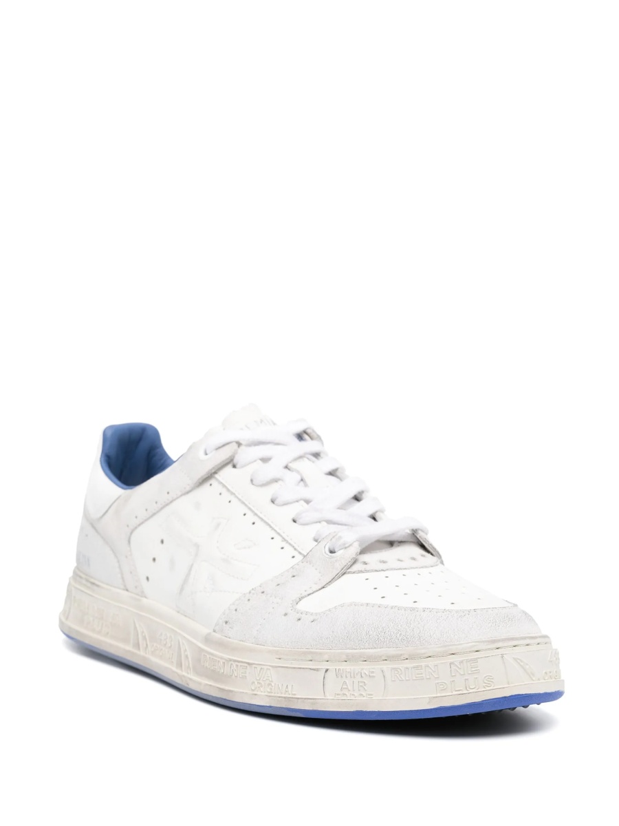Sneakers Premiata albi din piele - Img 2