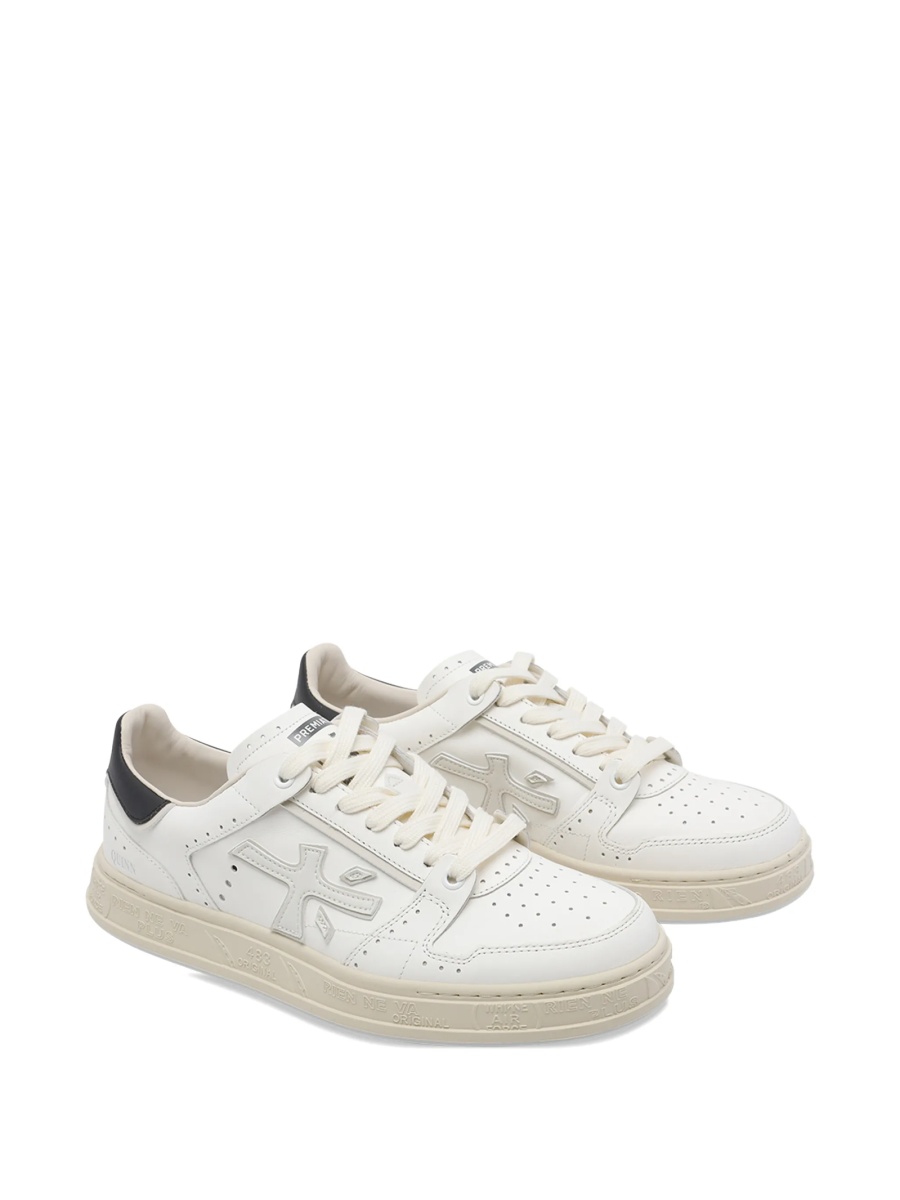 Sneakers Premiata albi din piele - Img 2