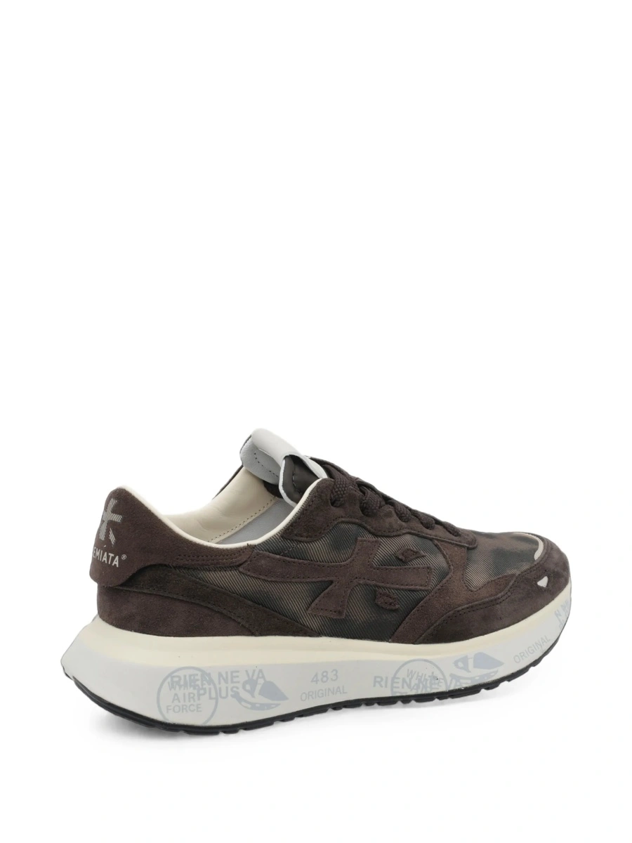 Sneakers Premiata maro din poliuretan si polyester - Img 4