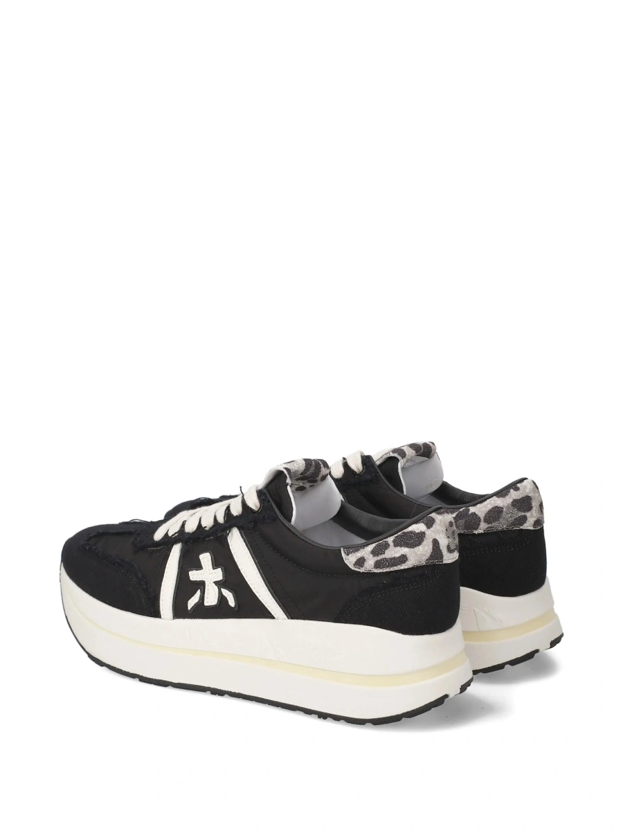 Sneakers Premiata negri din poliamida - Img 3