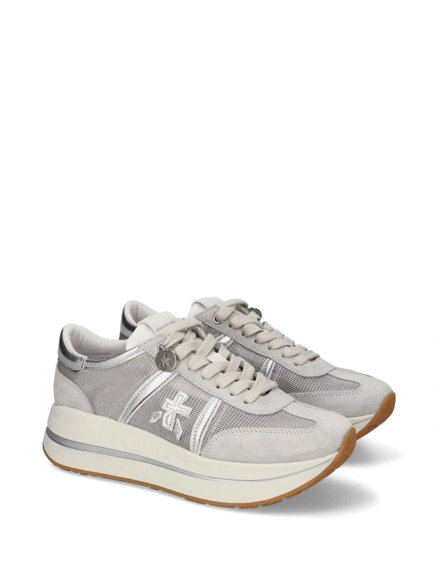 Sneakers Premiata neutri din poliuretan si poliamida - Img 2