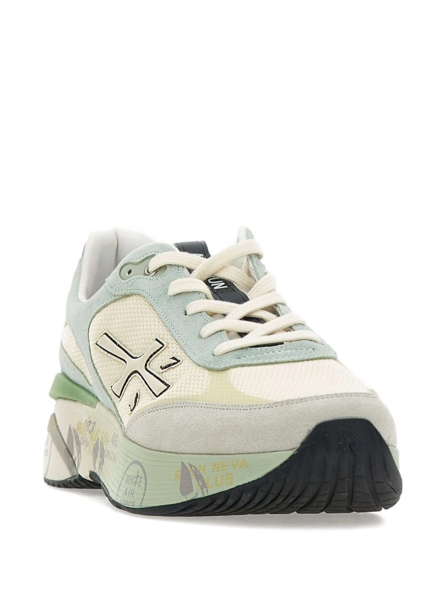 Sneakers Premiata verzi din poliamida si elastan - Img 2