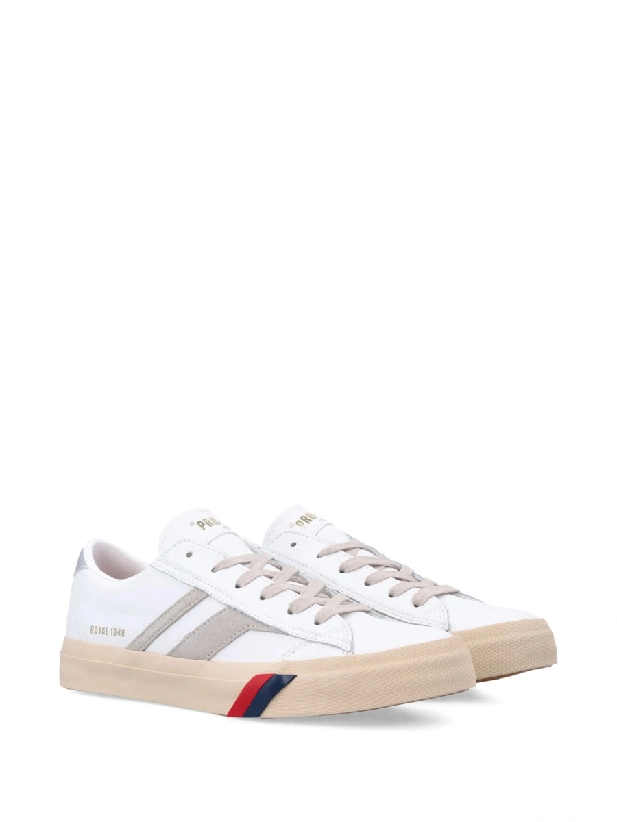 Sneakers Pro-Keds albi din piele - Img 2
