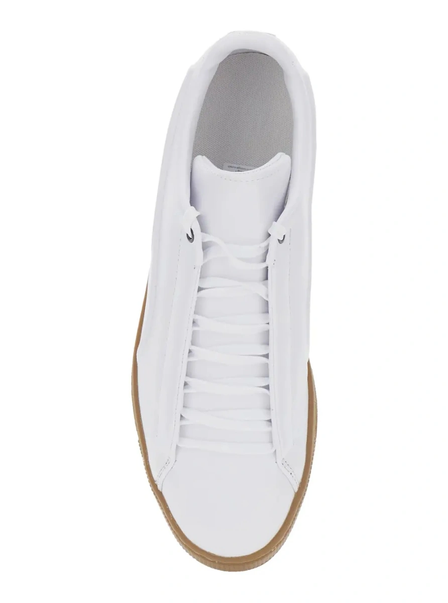 Sneakers PUMA albi din piele - Img 4