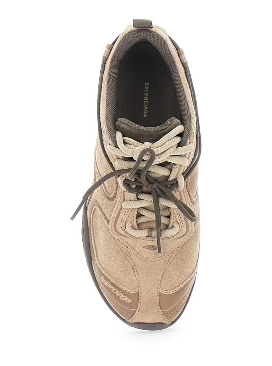 Sneakers 'Radar' beige Low Top Sneakers with Logo Patch on the Tongue in Leather Women - Img 4