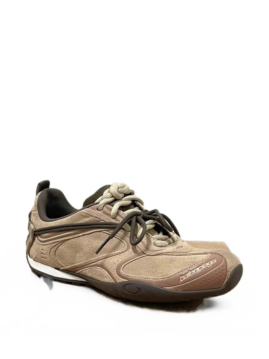 Sneakers 'Radar' beige Low Top Sneakers with Logo Patch on the Tongue in Leather Women - Img 6