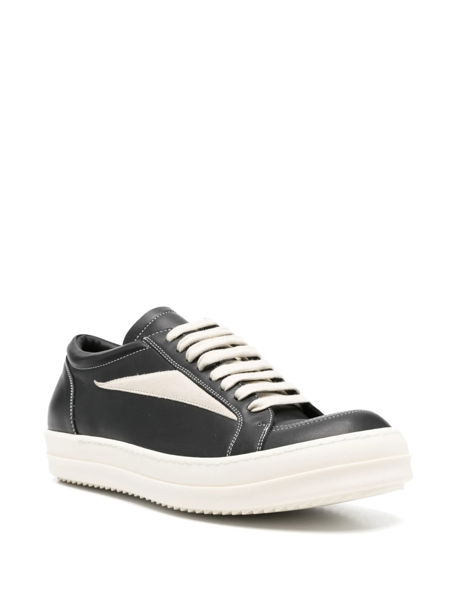 Sneakers Rick Owens negri din piele - Img 2