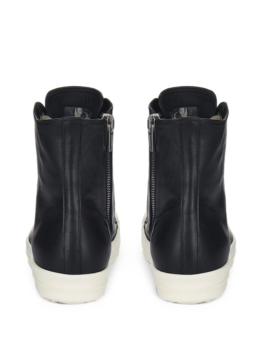 Sneakers Rick Owens negri din piele - Img 3