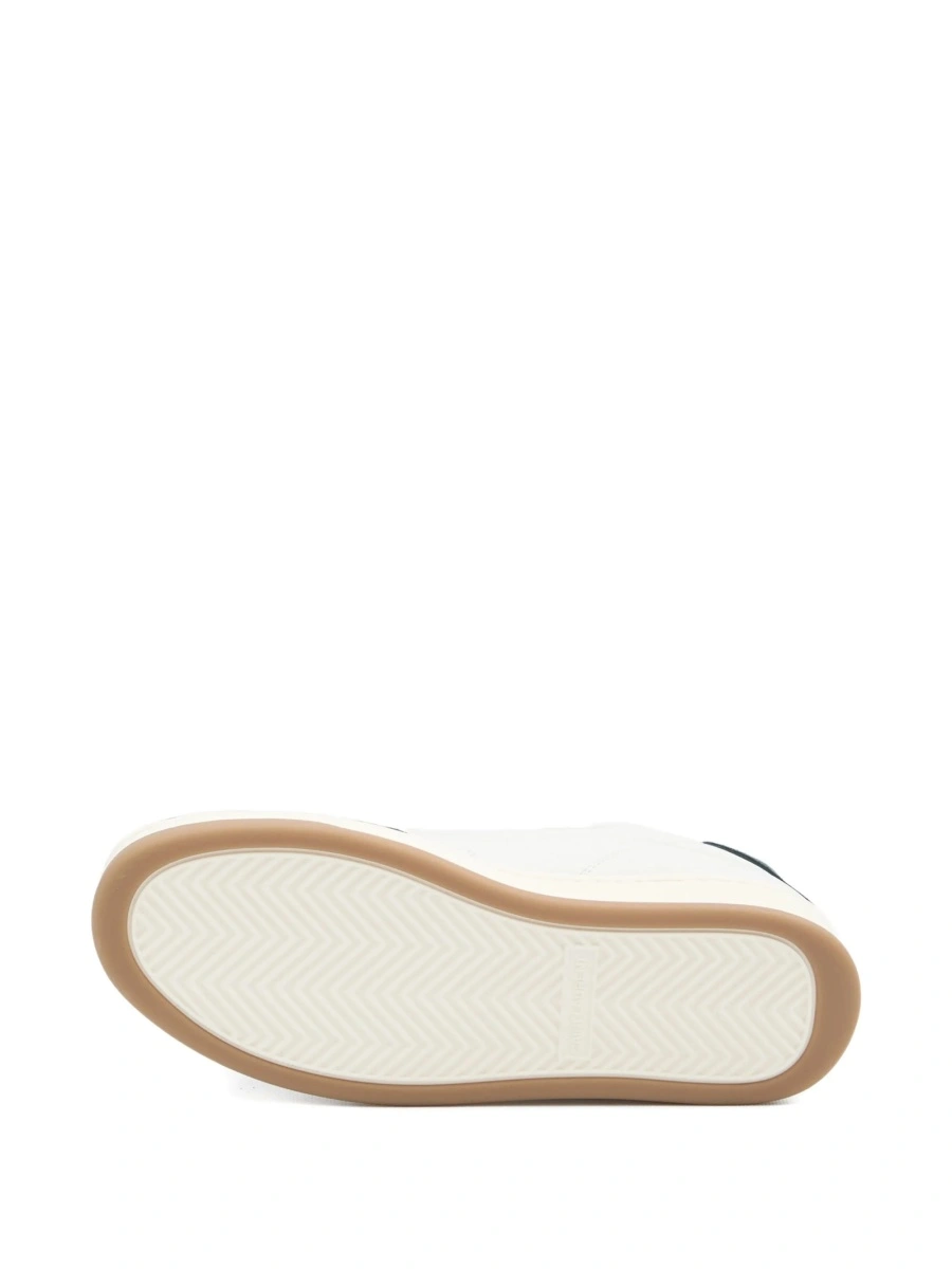 Sneakers Saint Laurent albi din piele - Img 5
