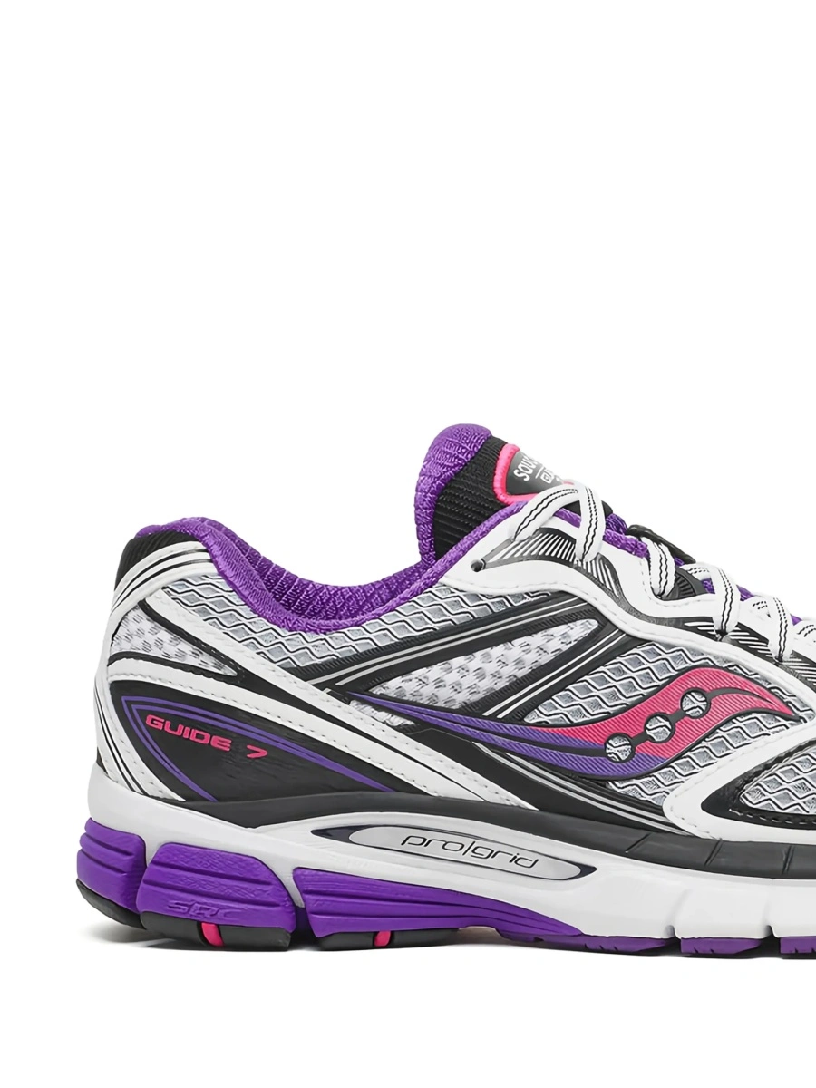 Sneakers Saucony albi din material textil - Img 2